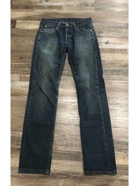 Levi's 511 Slim Fit Mens 29x32 Dark Wash Blue Cotton Jeans